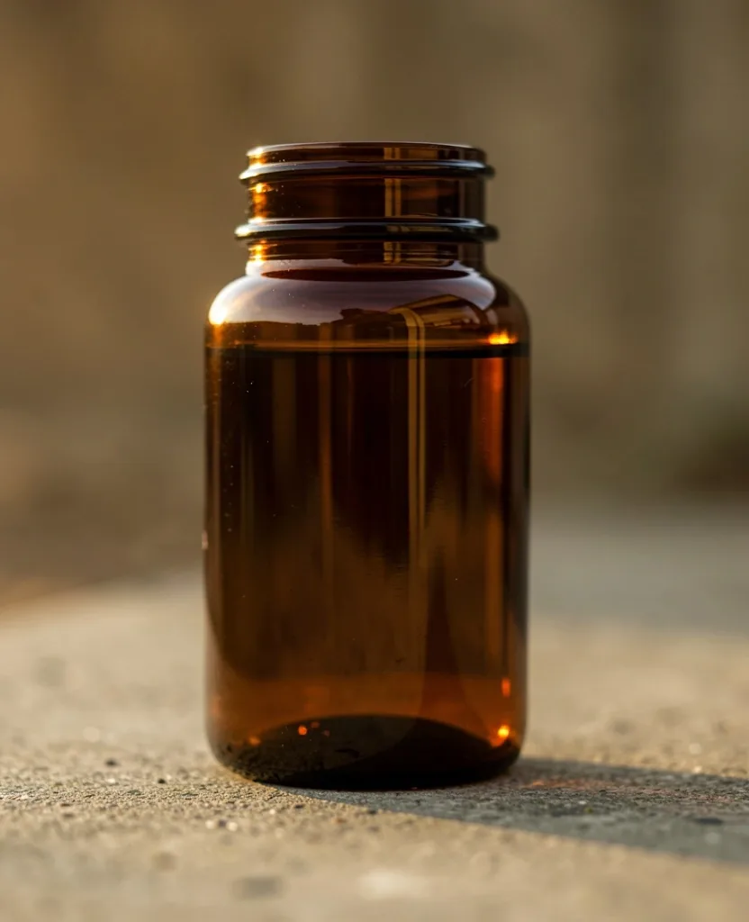 Unlabeled supplement bottle representing label transparency analysis
